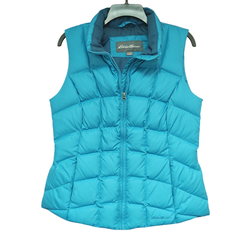 Preloved Eddie Bauer Women's Blue Puffer Vest Size M